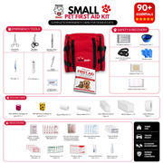 **SALE** PetVet Medic® Small Pet First Aid Kit – 90+ Piece Dog & Cat Emergency Kit with Veterinarian-Curated Supplies & Mini First Aid Guide
