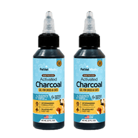 Pet Vet Activated Charcoal Gel for Dogs & Cats (60 mL) – Veterinary-Formulated, Natural Beef Flavor, Fast Toxin Adsorption for Poisoning, Stomach Upset, Diarrhea & Gas Relief – Made in USA