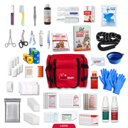 PetVet Medic® Large Pet First Aid Kit – 120+ Piece Dog & Cat Emergency Kit with Veterinarian-Curated Supplies & First Aid Guide