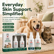 PetVet Medic® 2-Step Wound HOCL Care System for Pets – Wound Wash + Hydrogel