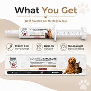 PetVet Medic® Activated Charcoal Syringe for Dogs & Cats — 30 mL