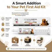 PetVet Medic® Activated Charcoal Syringe for Dogs & Cats — 30 mL