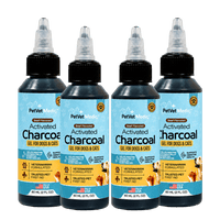 Pet Vet Activated Charcoal Gel for Dogs & Cats (60 mL) – Veterinary-Formulated, Natural Beef Flavor, Fast Toxin Adsorption for Poisoning, Stomach Upset, Diarrhea & Gas Relief – Made in USA