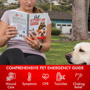 Pet Vet First Aid Guide Spiral Bound and digital edition– Dog & Cat Emergency Handbook with CPR, Toxicity Charts & Step-by-Step First Aid Instructions