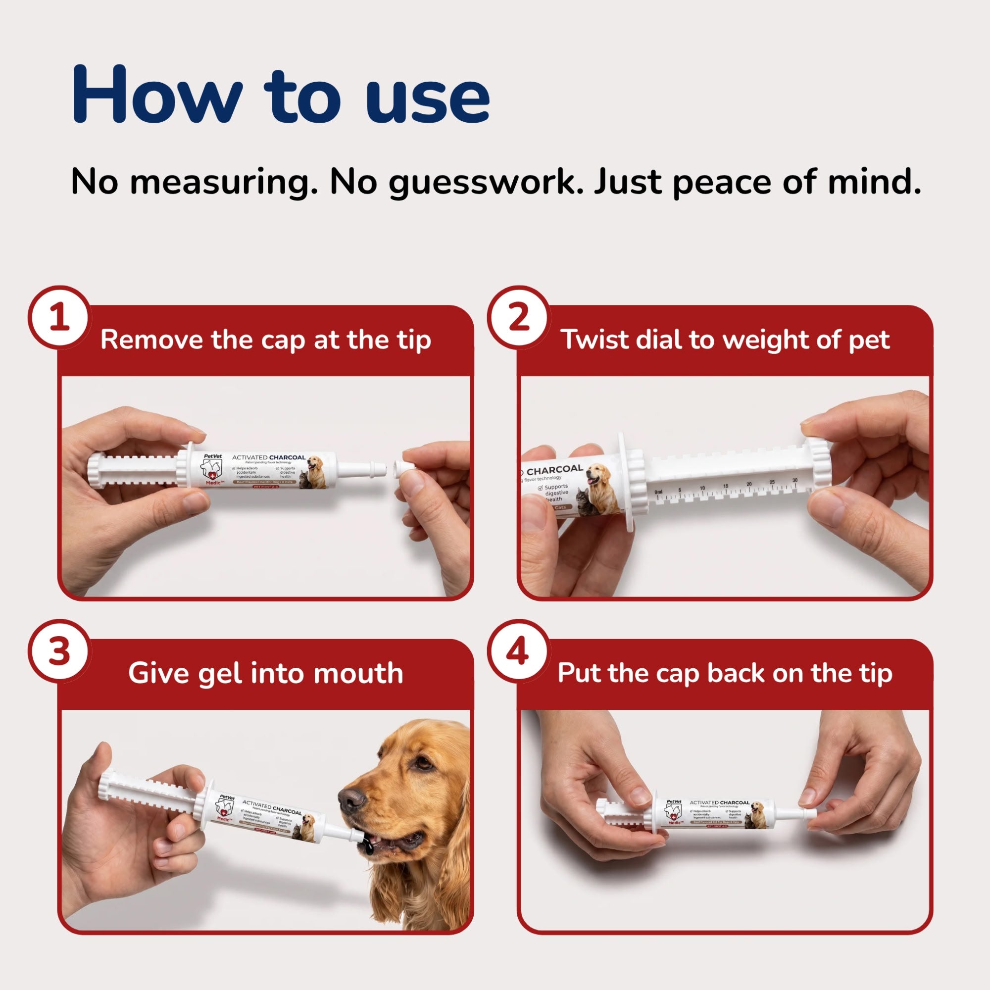 Activated Charcoal Syringe for Dogs & Cats | Pet Vet – Pet Vet