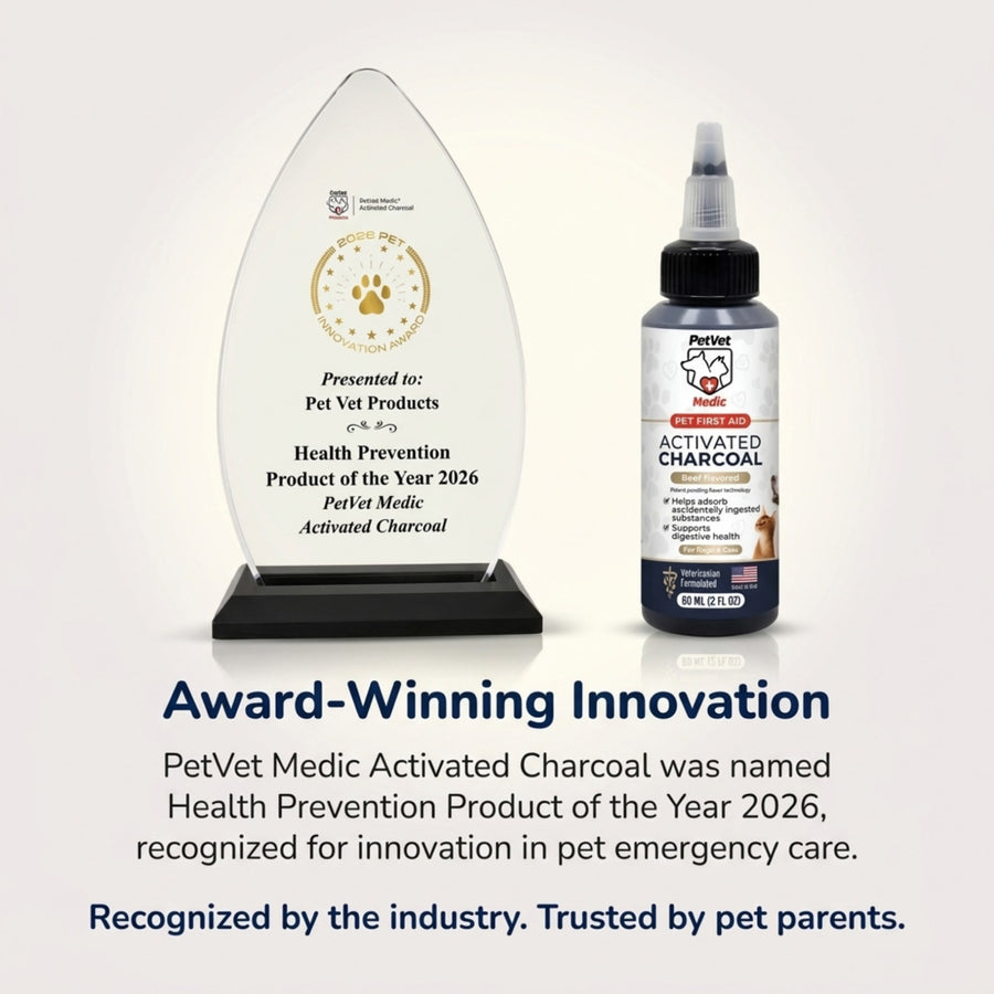 Pet Vet Activated Charcoal Gel for Dogs & Cats (60 mL)