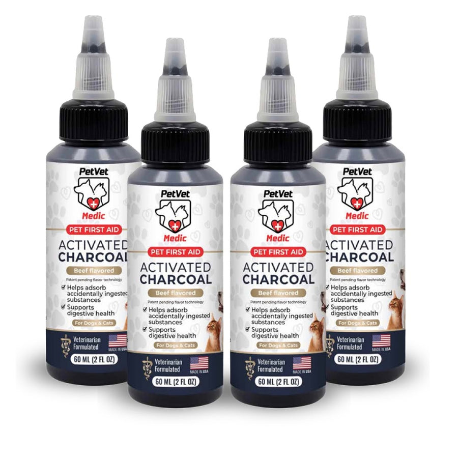 Pet Vet Activated Charcoal Gel for Dogs & Cats (60 mL)