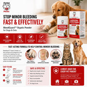 BleedGuard™ Styptic Powder for Dogs, Cats & Small Pets 1.76 oz