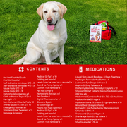 Pet First Aid Kit – Veterinarian-Curated Emergency Supplies & Guide Large-134 piece
