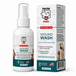 PetVet Medic® Wound Wash for Dogs, Cats & all Pets – 3 oz
