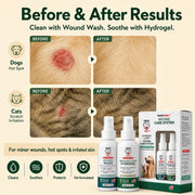 PetVet Medic® 2-Step Wound HOCL Care System for Pets – Wound Wash + Hydrogel